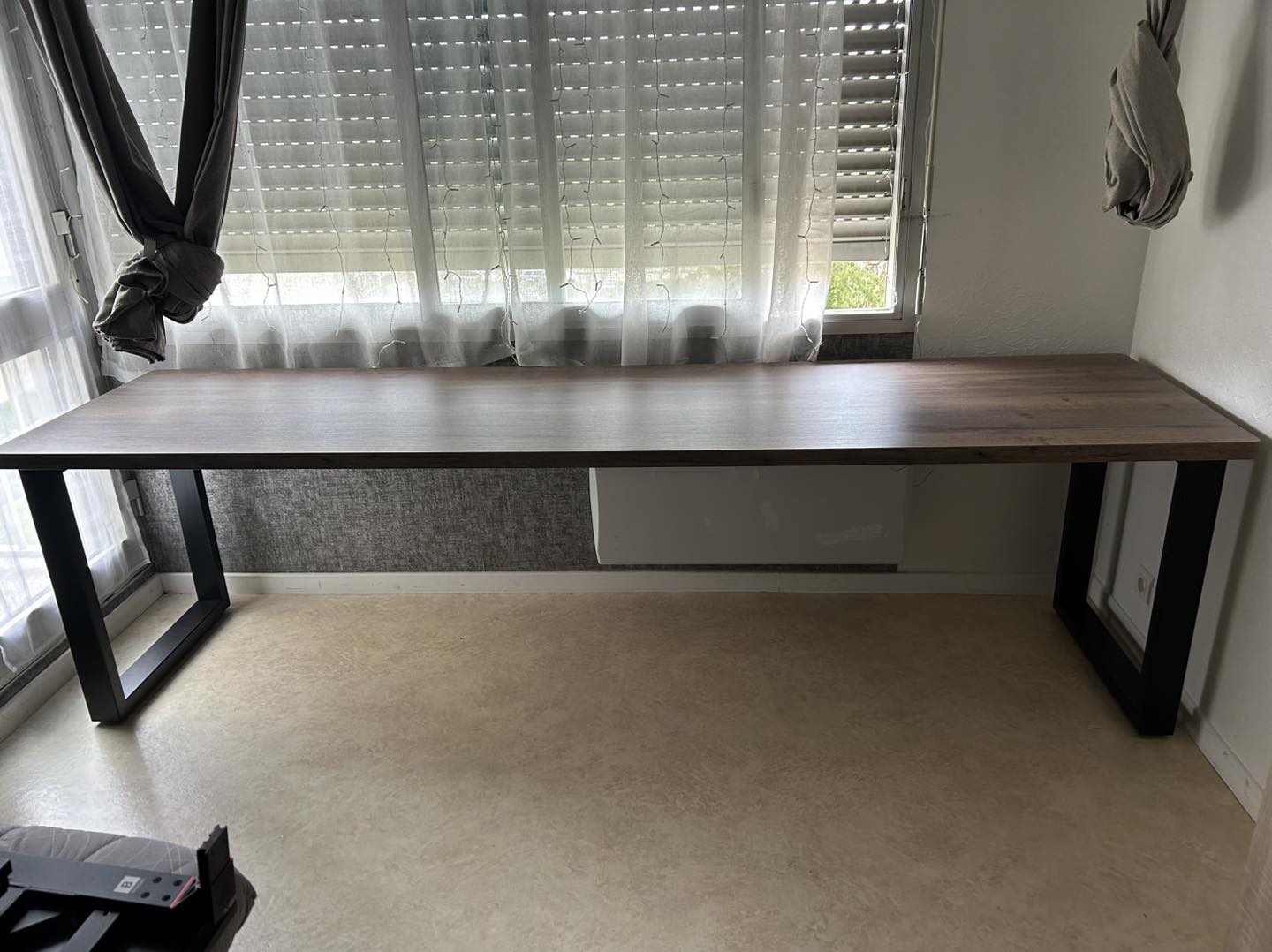 bureau sur mesure bois métal atelier fabrication artisanale
